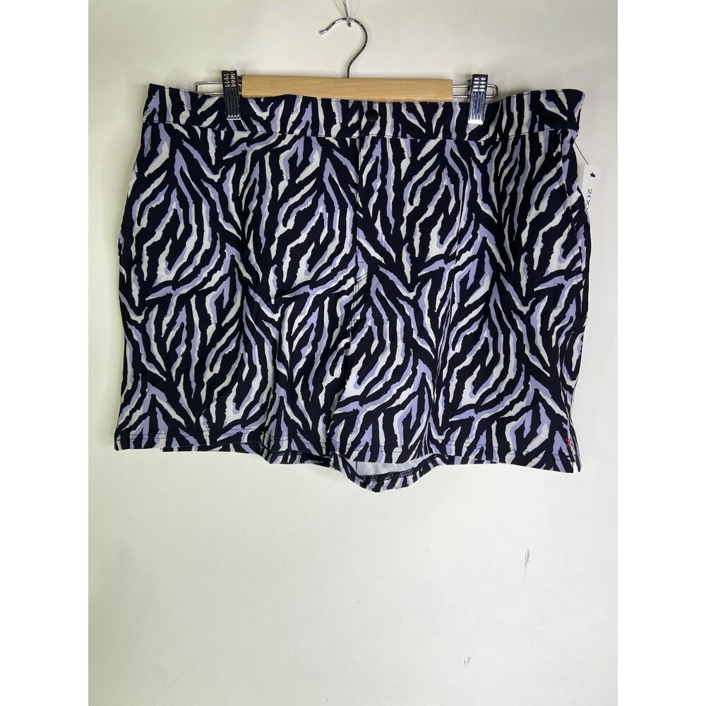 2XIST Ibiza Mens XL Zebra Swim Shorts Trunks Swimwear Bottoms Pockets Lined